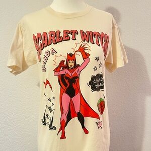 Marvel Cream and Red Graphic Tee